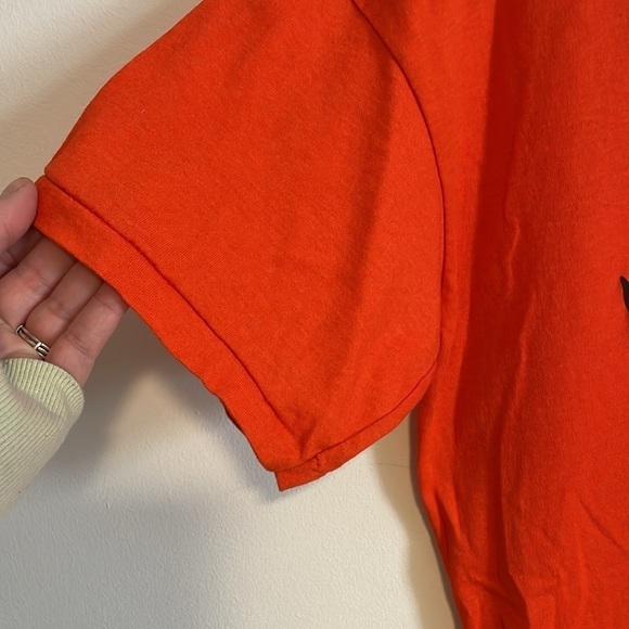 Retro Halloween VTG Pumpkin T-Shirt XL Orange Black Single Stitch Costume Spooky - Picture 7 of 16